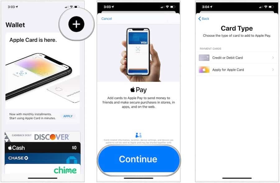 Apple Pay настроен на iPhone