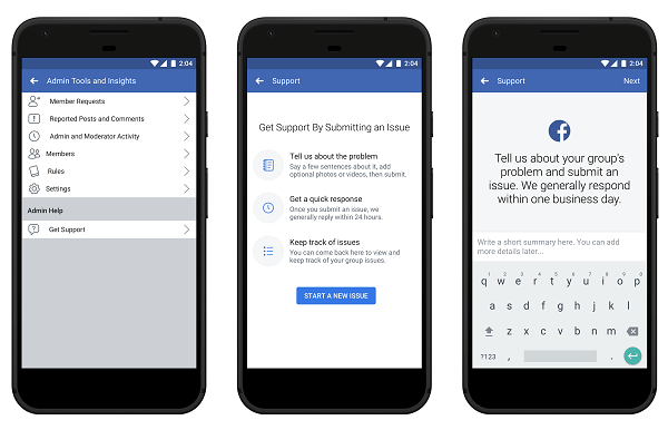 Facebook подобрява администраторските ресурси и подкрепа за групи.