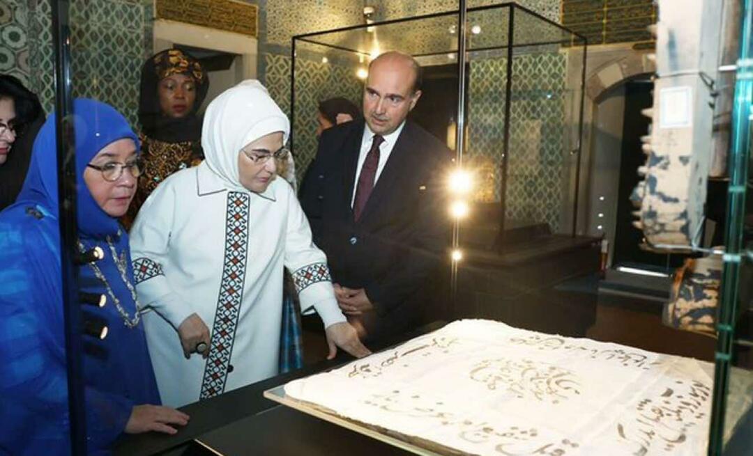 Първата дама Ердоган направи съдържателно посещение в двореца Топкапъ със съпругите на държавните глави