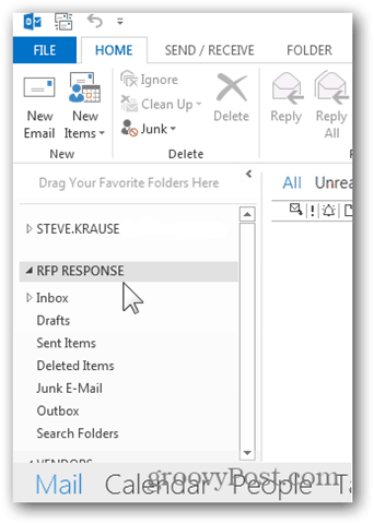 Добавяне на пощенска кутия Outlook 2013 - Нови допълнителни списъци с пощенска кутия
