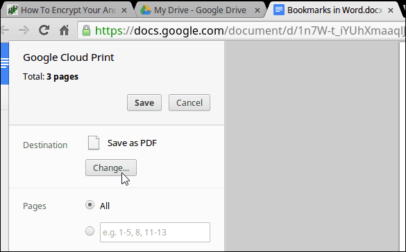 Промяна на принтера Chromebook