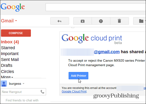 Как да споделяте своя принтер чрез Google Cloud Print