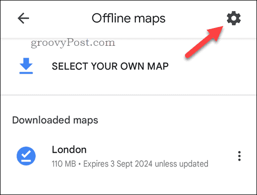 Настройки за офлайн карти на Google Maps
