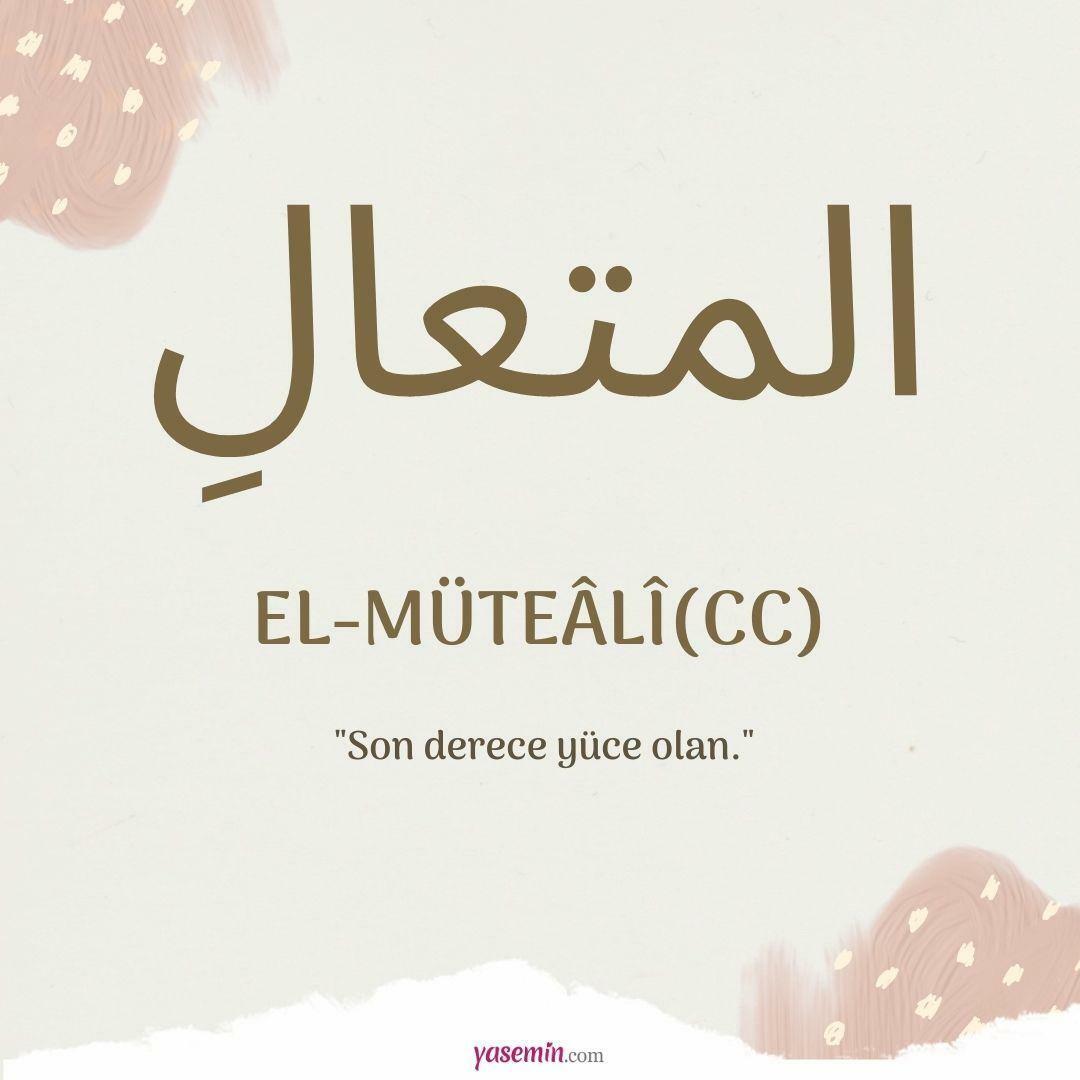 Какво означава ал-Мутаали (c.c)?