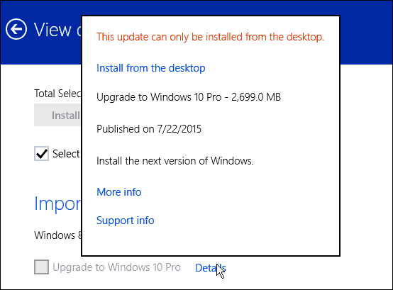Актуализации на Windows 8