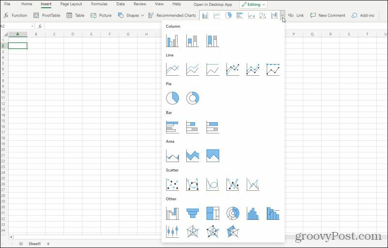 Excel онлайн графики