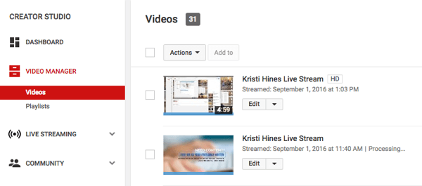 YouTube поток на живо