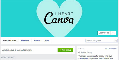група на canva facebook