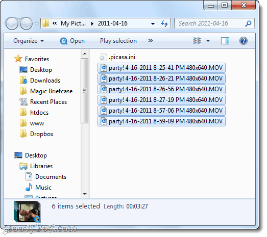 преименувани на Picasa файлове маса преименувани