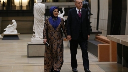 Османски детайл в роклята на първата дама Ердоган!