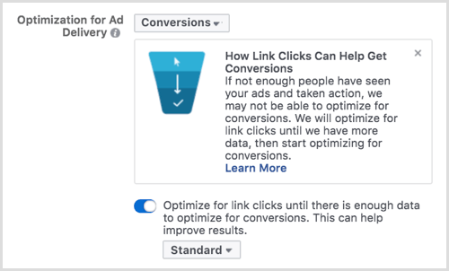 Facebook оптимизация за доставка на реклами