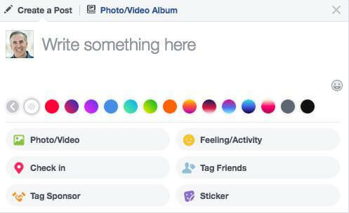 Facebook разшири гамата от опции за цвят на фона, налични за актуализации на състоянието.