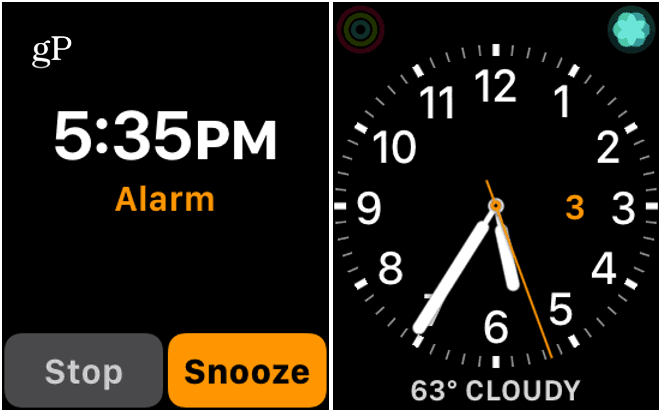 3 Stop или Snooze Apple Watch Alarm