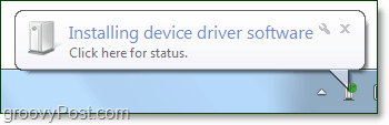 изчакайте Windows 7 да завърши инсталирането на драйверите на вашето Bluetooth устройство