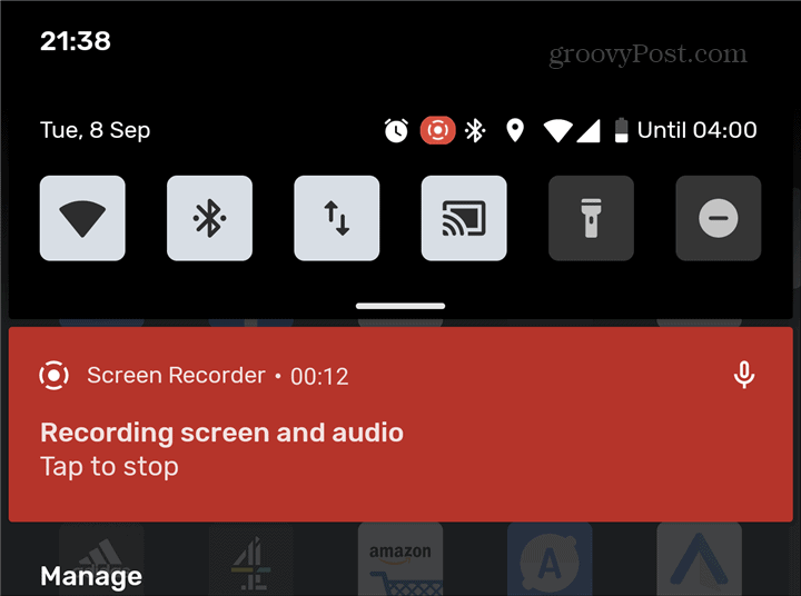 Запис на Android Screen Recorder