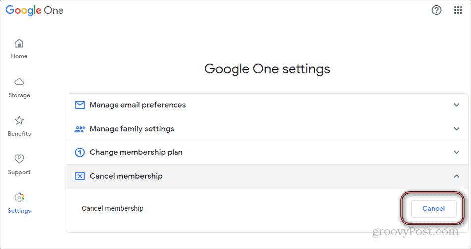 Google One отменя членството