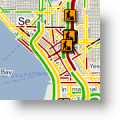 Трафик на живо в Google Maps за артериални пътища