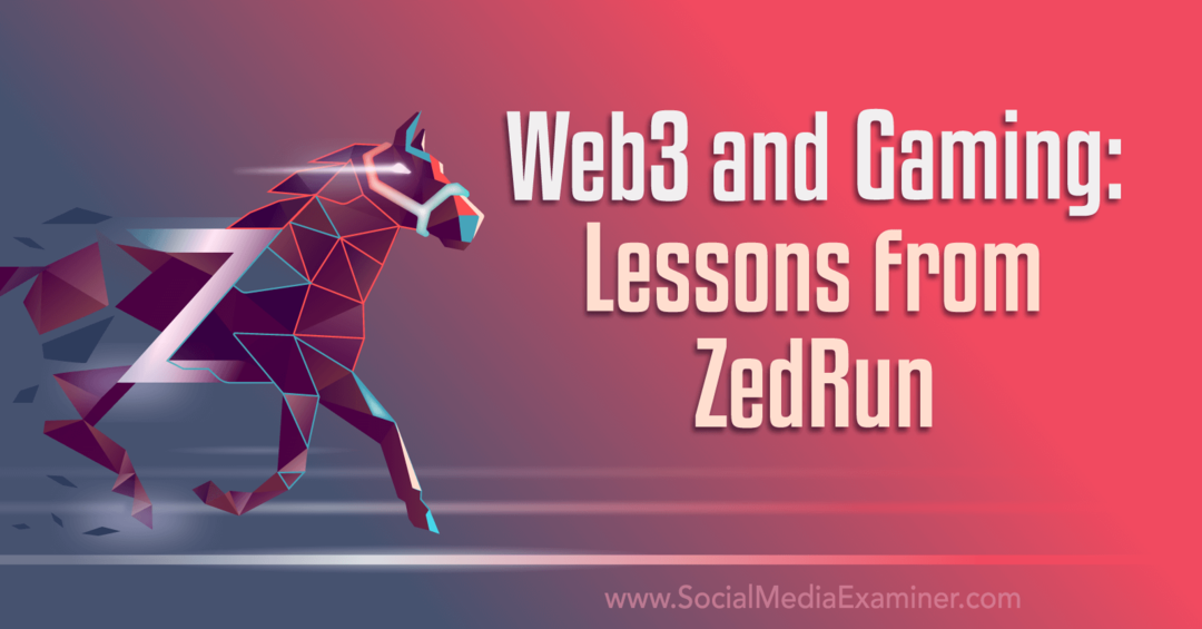 web3 и уроци по игри от zed, управлявани от специалист по социални медии