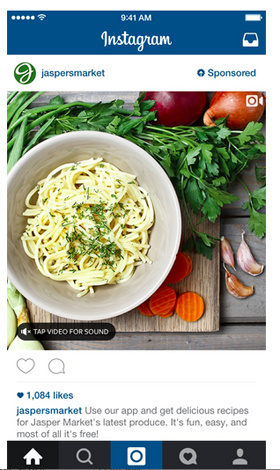 jaspersmarket instagram видео реклама