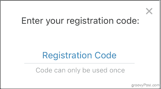 Въведете регистрационния си код