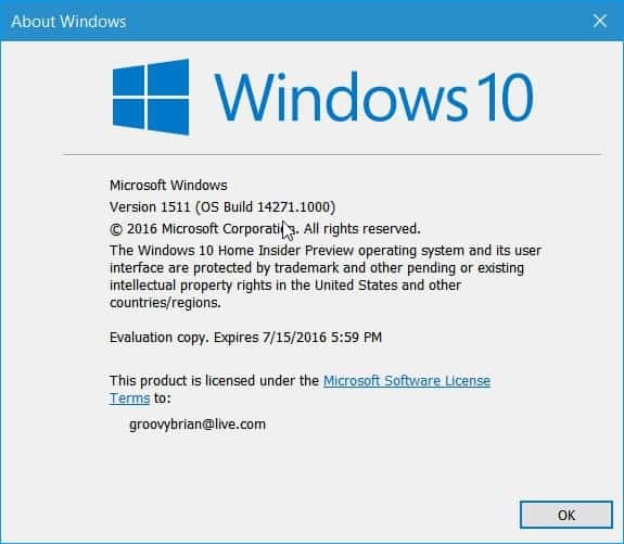 Windows 10 Redstone Build 14271 излиза на вътрешни лица (Mobile Too)