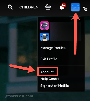 Икона на акаунт в Netflix