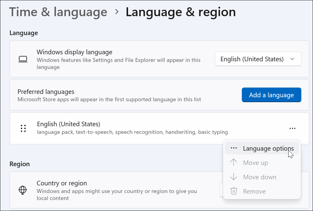  езикови опции въведете специални знаци в Windows 11