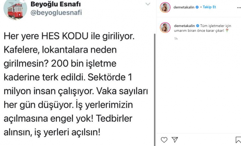 Demet Akalın подкрепи операторите, които станаха жертви на забраните!