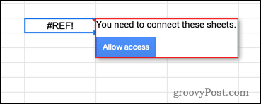 разрешаване на достъп в google sheets
