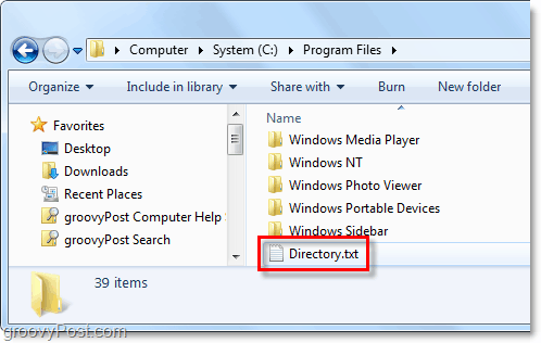 файл файл.txt се създава на вашата Windows система