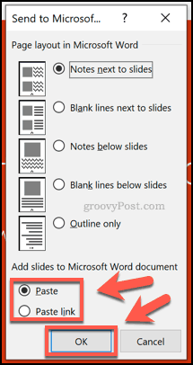 Опции за форматиране на раздаване в PowerPoint