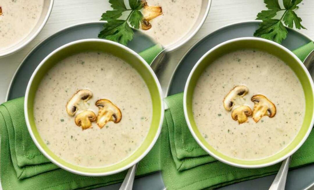 Вкусна рецепта за кремообразна гъбена супа от Güzide Mertcan! Лечебна супа от гъби