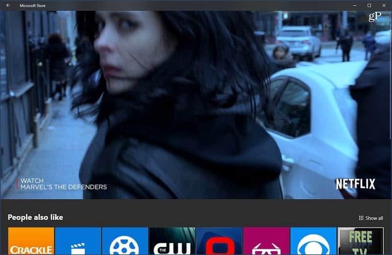 Приложение за Windows 10 Microsoft Store Video Autoplay Netflix