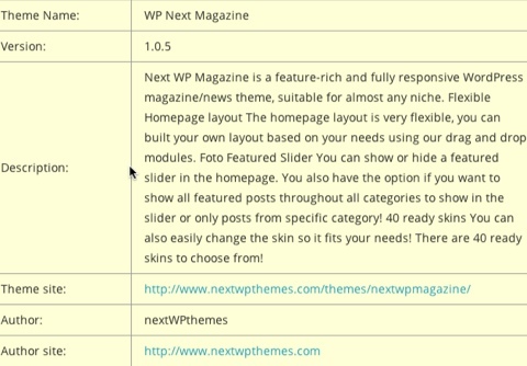 детектор на теми за WordPress