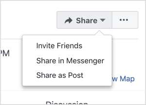 Популяризирайте вашето събитие във Facebook, като поканите приятели и го споделите чрез Messenger и като публикация.