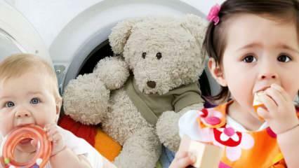 Как да почистите детски играчки? Как да пера играчките? 