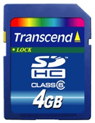 Transcend SDHC Security Digital 4GB карта с голям капацитет