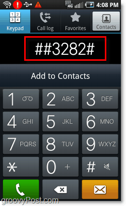 въведете ## 3282 # където ще ви трябва вашият MSl код