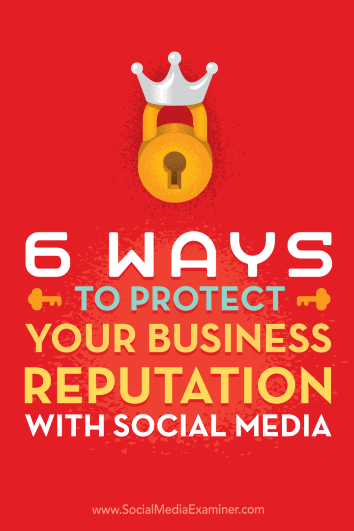 Съвети за шест начина да си осигурите най-добрата страна на вашия бизнес в социалните медии.