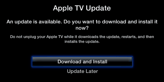 Актуализирайте софтуера на Apple TV