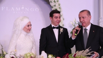 Президентът Ердоган стана свидетел на сватбата в Кайсери