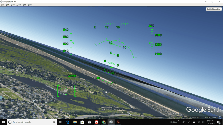 google земята симулатор на полет