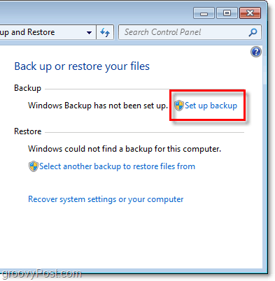 Windows 7 Backup - настройка на архивиране
