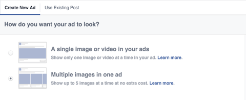 функция за изображение на реклами във facebook