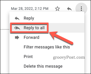 Отговорете на всички в Gmail
