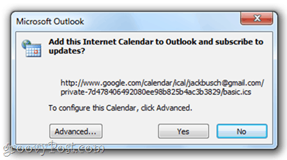 Google Календар към Outlook 2010` Календар на Google за Outlook 2010