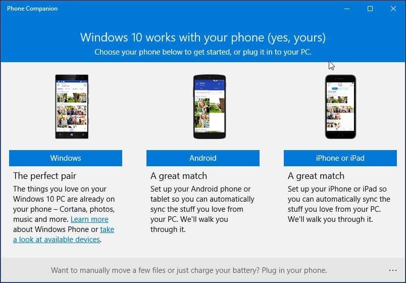 Как да използвате приложението New Phone Companion в Windows 10