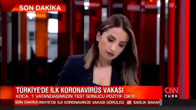 Репортерът на CNN Türk Дуйгу Кая хвана коронавирус!