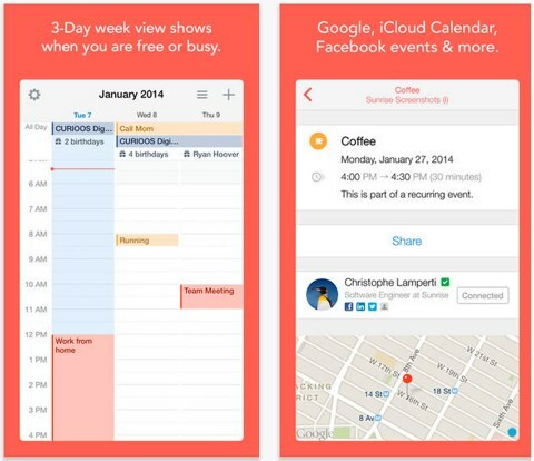 приложение за изгрев календар за iphone