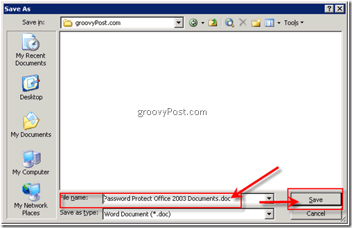 Шифровайте документите на Microsoft Office 2003